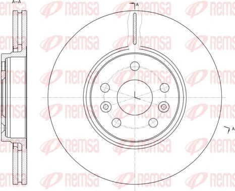 Remsa 61477.10 - Тормозной диск autosila-amz.com