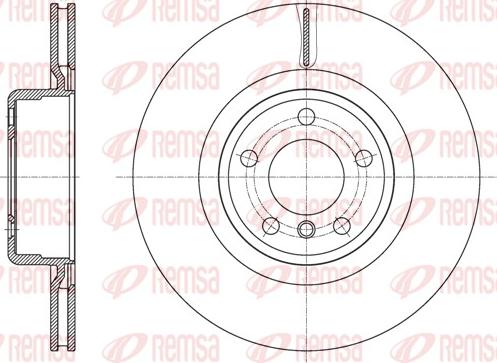 Remsa 61595.10 - Тормозной диск autosila-amz.com