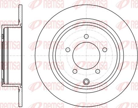 Remsa 61554.00 - Тормозной диск autosila-amz.com