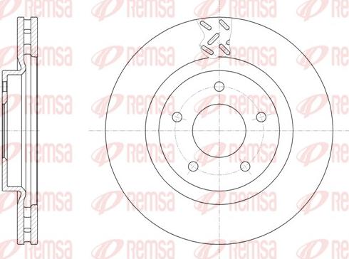 Remsa 61553.10 - Тормозной диск autosila-amz.com