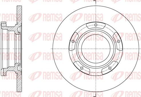 Remsa 61564.00 - Тормозной диск autosila-amz.com