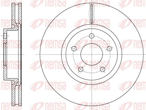 Remsa 61562.10 - Тормозной диск autosila-amz.com