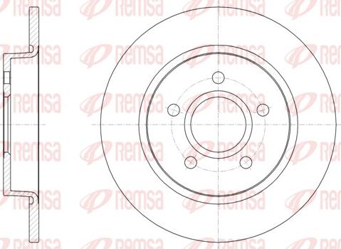 Remsa 61503.00 - Тормозной диск autosila-amz.com