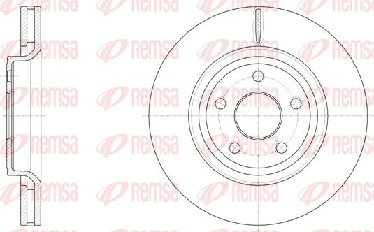 Remsa 61512.10 - Тормозной диск autosila-amz.com