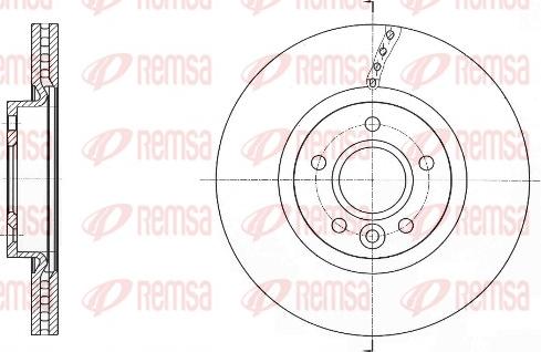 Remsa 61589.10 - Тормозной диск autosila-amz.com