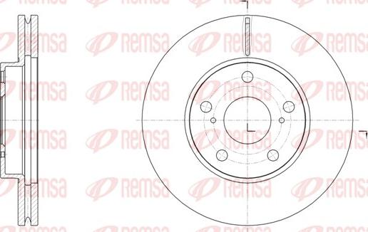 Remsa 61539.10 - Тормозной диск autosila-amz.com