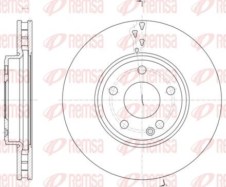 Remsa 61522.10 - Тормозной диск autosila-amz.com