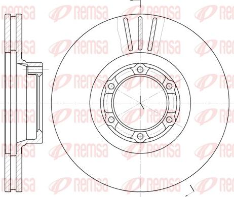 Remsa 6157.10 - Тормозной диск autosila-amz.com