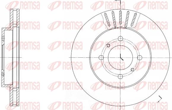 Remsa 61696.10 - Тормозной диск autosila-amz.com