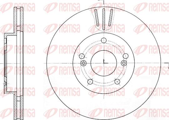 Remsa 61644.10 - Тормозной диск autosila-amz.com