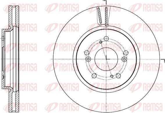 Remsa 61643.10 - Тормозной диск autosila-amz.com