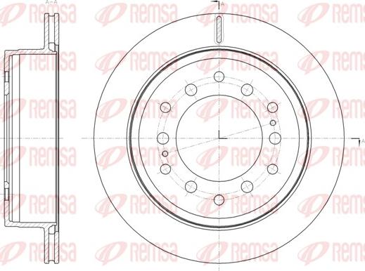 Remsa 61664.10 - Тормозной диск autosila-amz.com