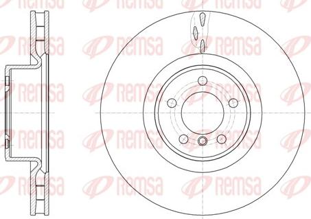 Remsa 61661.10 - Тормозной диск autosila-amz.com