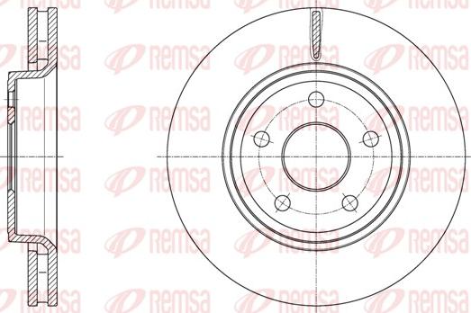 Remsa 61668.10 - Тормозной диск autosila-amz.com