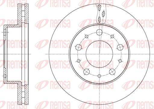 Remsa 61600.10 - Тормозной диск autosila-amz.com