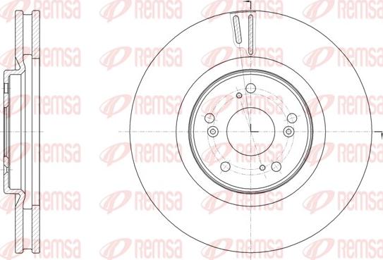 Remsa 61607.10 - Тормозной диск autosila-amz.com