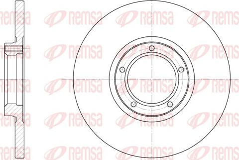 Remsa 6163.00 - Тормозной диск autosila-amz.com