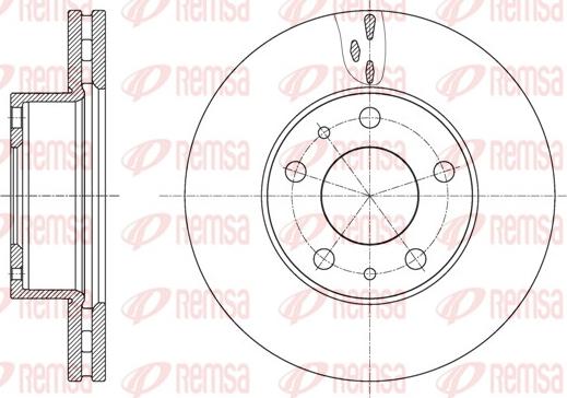 Remsa 61637.10 - Тормозной диск autosila-amz.com