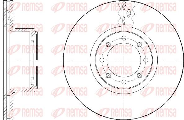 Remsa 61673.10 - Тормозной диск autosila-amz.com