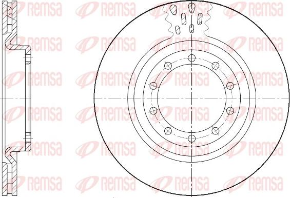 Remsa 61672.10 - Тормозной диск autosila-amz.com