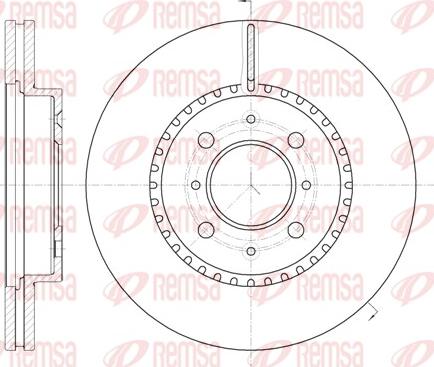 Remsa 61096.10 - Тормозной диск autosila-amz.com