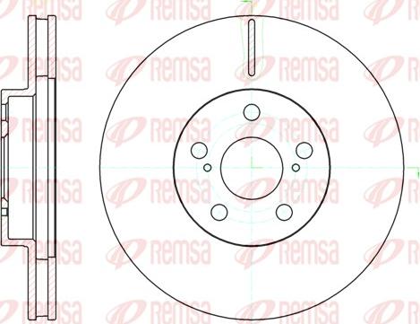 Remsa 61093.10 - Тормозной диск autosila-amz.com
