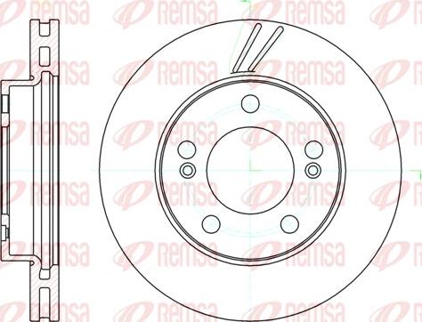 Remsa 61040.10 - Тормозной диск autosila-amz.com