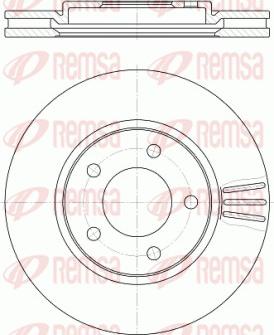 Remsa 61047.10 - Тормозной диск autosila-amz.com