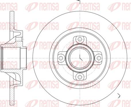 Remsa 61058.00 - Тормозной диск autosila-amz.com