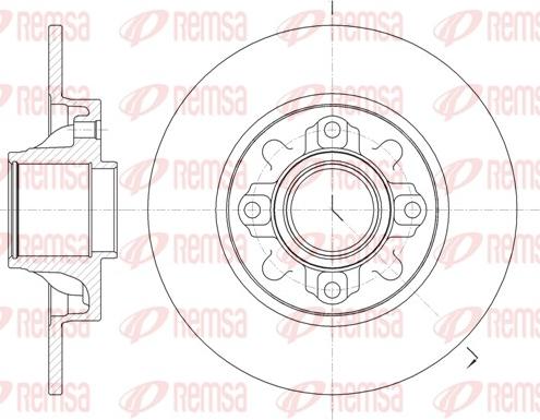 Remsa 61060.00 - Тормозной диск autosila-amz.com