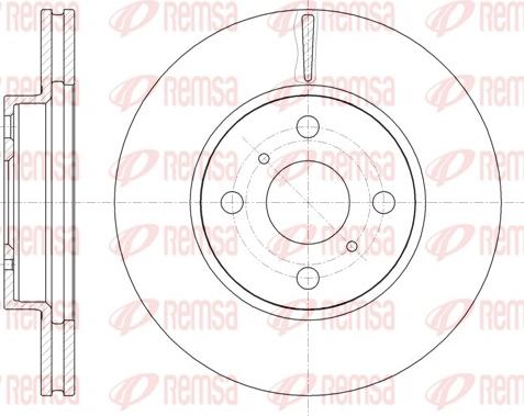 Remsa 61005.10 - Тормозной диск autosila-amz.com