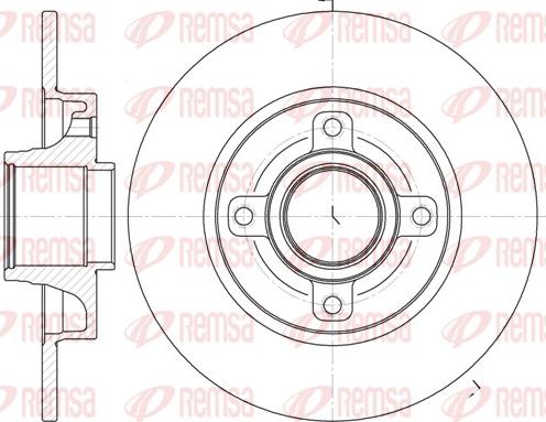 Remsa 61014.00 - Тормозной диск autosila-amz.com