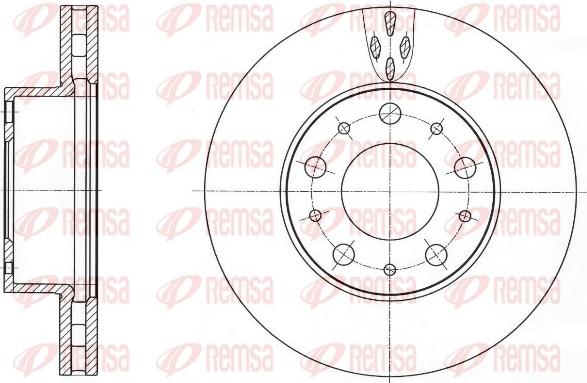 Remsa 61015.10 - Тормозной диск autosila-amz.com