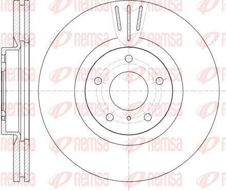 Remsa 61086.10 - Тормозной диск autosila-amz.com