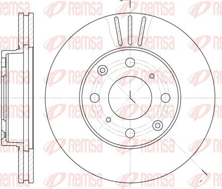 Remsa 6108.10 - Тормозной диск autosila-amz.com