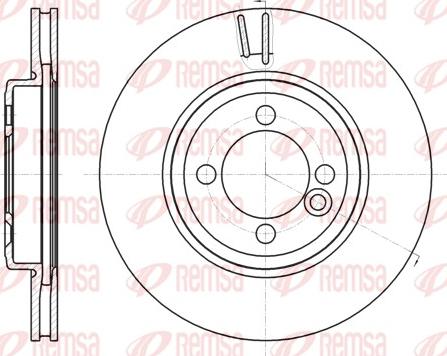 Remsa 61081.10 - Тормозной диск autosila-amz.com