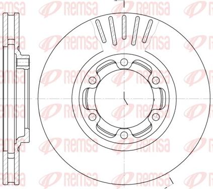 Remsa 61083.10 - Тормозной диск autosila-amz.com