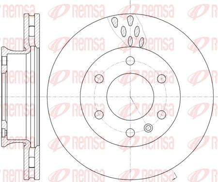 Remsa 61034.10 - Тормозной диск autosila-amz.com