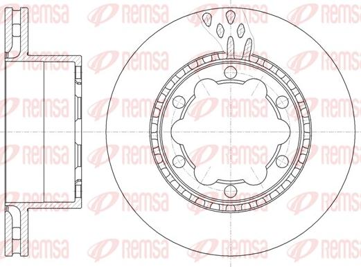 Remsa 61036.10 - Тормозной диск autosila-amz.com