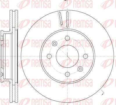 Remsa 61023.10 - Тормозной диск autosila-amz.com