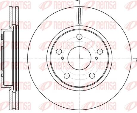 Remsa 61077.10 - Тормозной диск autosila-amz.com