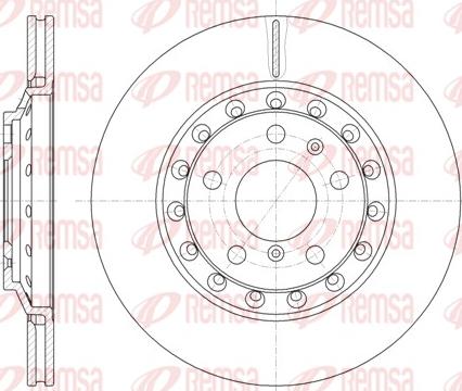 Remsa 61155.10 - Тормозной диск autosila-amz.com