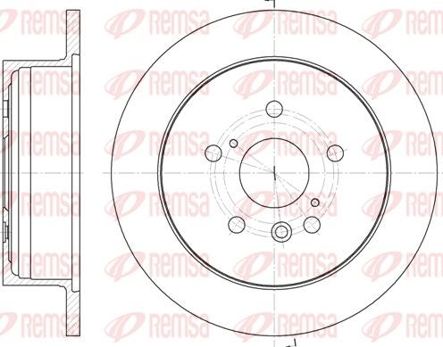 Remsa 61158.00 - Тормозной диск autosila-amz.com