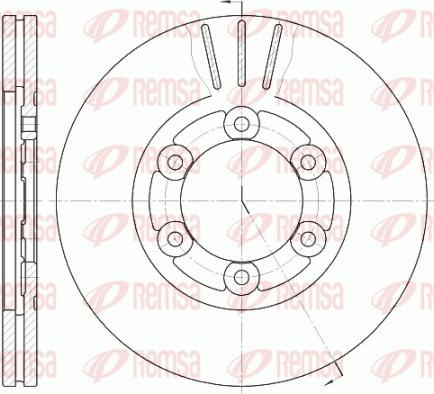 Remsa 61164.10 - Тормозной диск autosila-amz.com