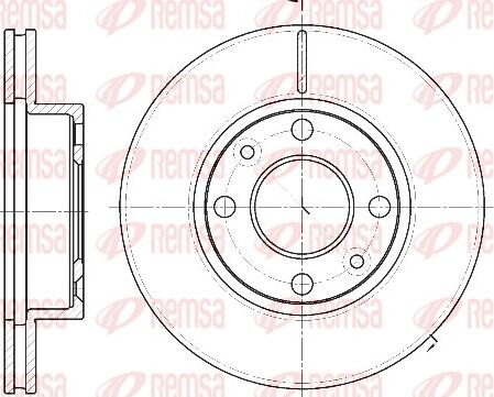 Remsa 61162.10 - Тормозной диск autosila-amz.com