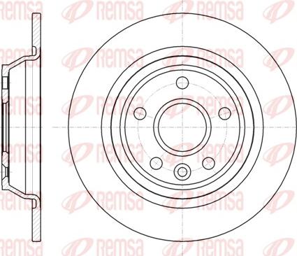 Remsa 61167.00 - Тормозной диск autosila-amz.com