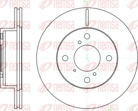 Remsa 61104.10 - Тормозной диск autosila-amz.com