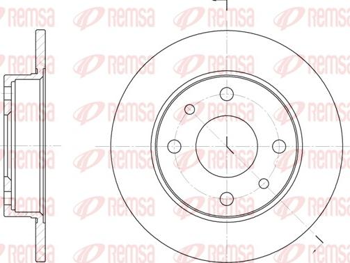 Remsa 6110.00 - Тормозной диск autosila-amz.com