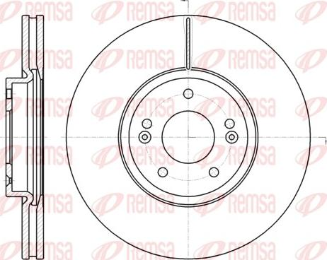 Remsa 61102.10 - Тормозной диск autosila-amz.com