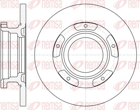 Remsa 61107.00 - Тормозной диск autosila-amz.com